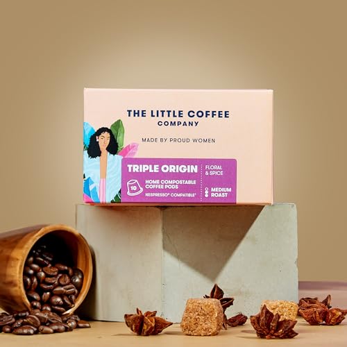 The Little Coffee Company Home Compostable Coffee Pods - 10 count (1 box of 10 Coffee Pods)