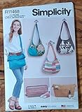 Impreso en Estados Unidos Simplicity Patr n de costura R11468 para bolsas, bolso, organizador y estuche de cosm ticos