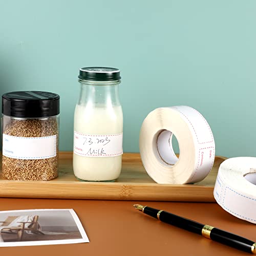 1000Pcs Removable Freezer Labels,1 X 3 Inch Food Storage Stickers Food Labels Refrigerator Labels For Food Containers Food Storage Labels Perfect For Kitchen #TOP2