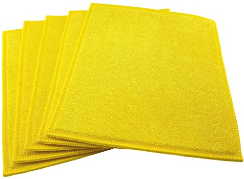 elauelue Abwaschlappen 200 - Spüllappen für die Küche zum Geschirr Spülen mit Hand - Spültuch waschbar - 21x20 cm - 5er Set