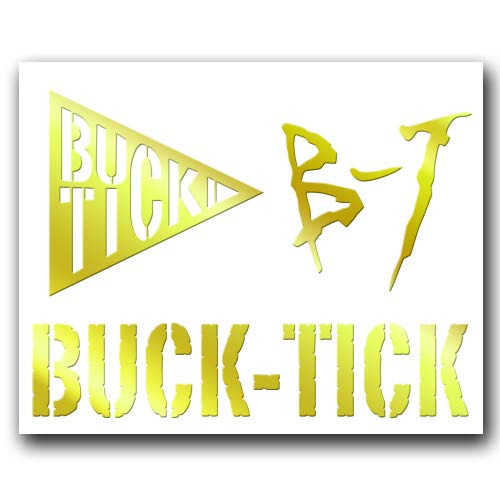 Amazon.co.jp: 絵柄だけ残る ステッカー S 「BUCK-TICK」 金 034G