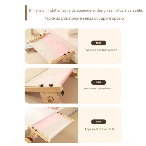 Silla hamaca para gatos segura con soporte regulable anticaídas 6