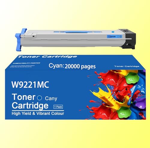 Toner W9221MC haute capacité à séchage rapide pour consommables HP E78223DN