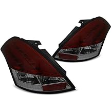 LED Rear Lights Compatible with Suzuki Swift V 2010 2011 2012 2013 2014 2015 2016 2017 RS-966 1 Pair Driver And Passenger Side Complete Set Tail Light Assembly Tail Lamp Red Smoke Bar