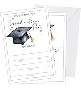 2026 Graduation Invitations Cards - Graduation Cap Design - 25 Set Graduation Party Invitations C...