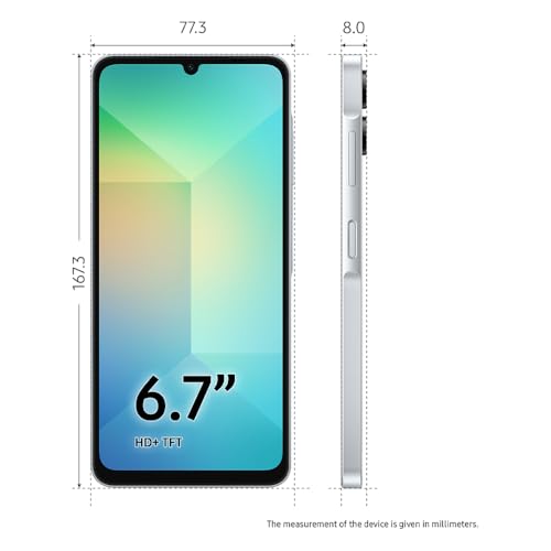 Celular Samsung Galaxy A06, 128GB, 4GB RAM, Tela 6.7", Câm. Traseira 50+2MP, Frontal 8MP (Branco) - Imagem 3