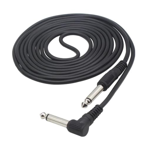 Cable de guitarra de 3 metros trenzado y blindado con conector de 6.35mm para audio de bajo 2