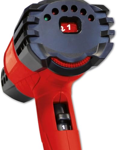 Einhell Heißluftpistole TE-HA 2000 E (2.000 W, 3 Temperaturstufen 50-550°, Luftmengenschalter, Kaltstufe, inkl. umfangreichem Düsenzubehör)