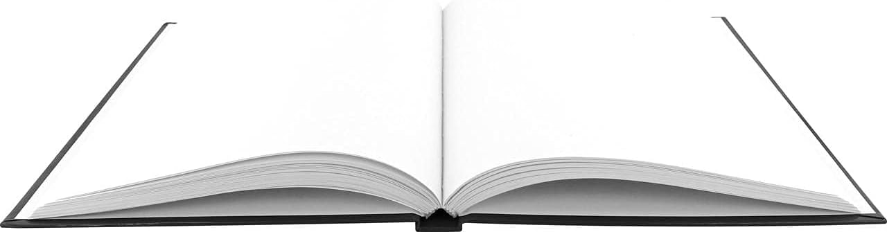Kangaro Notebook A4 Blank Hard Cover 80 Sheets 140grs Black Design