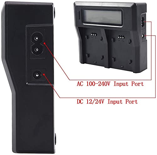 Batería BP-U60 de alta capacidad con cargador LCD de precisión para Sony PMW-EX3 2