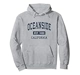 Photo Gallery oceanside california ca design vintage sportivo atletico felpa con cappuccio Photo Gallery oceanside california ca design vintage sportivo atletico felpa con cappuccio