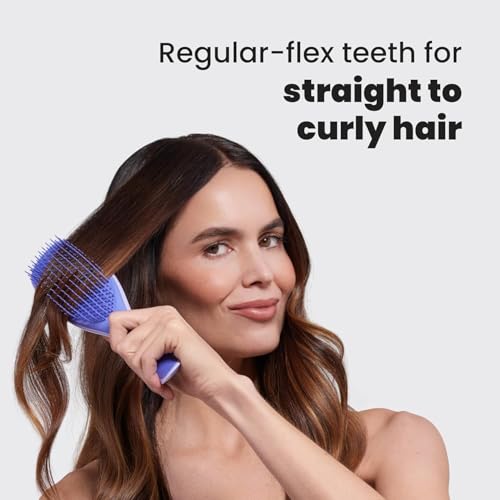 Image of Lyrovo Ultimate Hair Brush Comb for Women for Wet & Dry Hair Eliminates Knots & Reduces Breakage for All Hair Types (Lilac Purple)