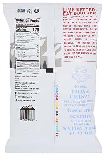 Boulder Canyon Thin & Crispy Classic Sea Salt Potato Chips, 6 Oz #TOP1