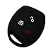 Produktbild Happyit Silikon Autoschlüssel Fernbedienung Abdeckung Fall für Ford Mondeo Fiesta Focus C-Max KA Galaxy 3 Taste Key (Schwarz)