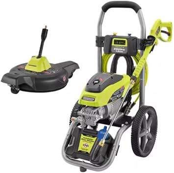RY142500-RY31SC312 Fits For RYOBI 2500 PSI 1.2 GPM Cold Water Electric Pressure Washer and 12 in. Surface Cleaner with Caster Wheels