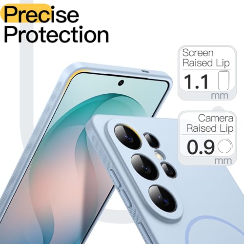 Image of JETech Slim Cover Case for Samsung Galaxy S26 Ultra, Compatible with MagSafe, Anti-Slip Grip & Full Camera Lens Protection, Soft TPU Protective Phone Cover, Shockproof (Omphalodes)