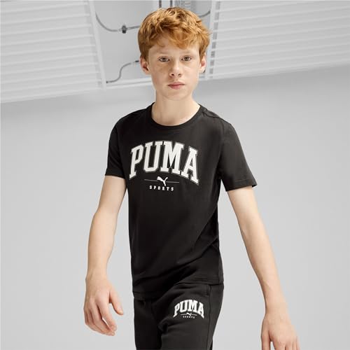 Image of Puma Boy's Graphic Print Regular Fit T-Shirt