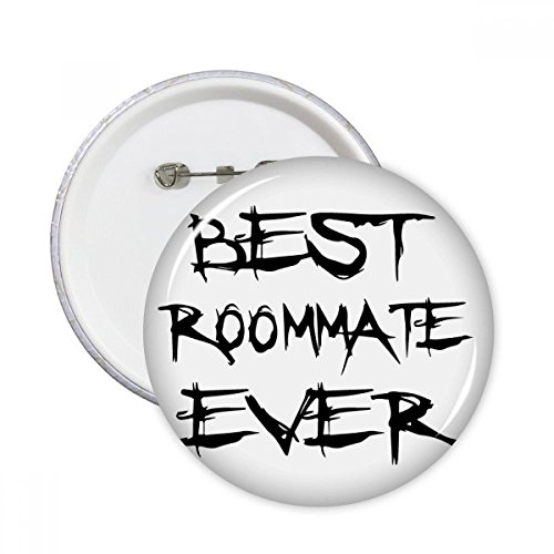 Badge bouton rond Le meilleur Roommate 5pcs M multicolore pour décoration de vêtements