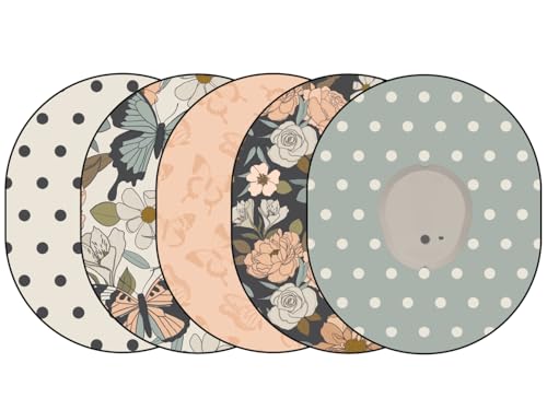 Glucomart Adhesive Patches for Dexcom G7 (5 Count) – Maximum Strength CGM Patches, Waterproof & Sweatproof, 10-Day+ Overpatch, Hypoallergenic Overlay