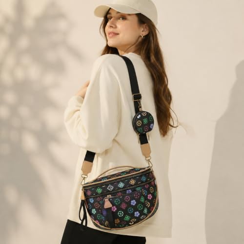 Image of Makes Checkered Crossbody Bag Bum Bag for Women with Pouch