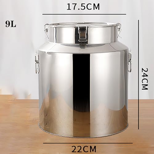 Ultra Thick 304 Stainless Steel Sealed Barrel - Ideal for Storing & Transporting Peanut Oil, Beer, Milk & Tea - Durable, Leak-Proof, Versatile Container