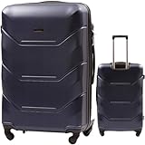 Wings Harschalen Koffer | Leicht Reisekoffer Trolley | Hard Shell Rollkoffer mit Schloss und Rollen
