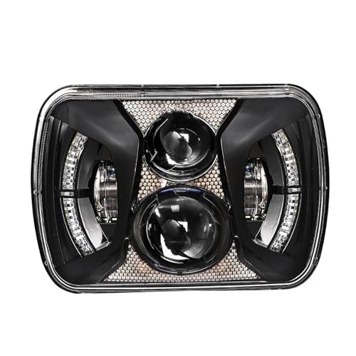 Phares LED carrés 5x7 pour Jeep Cherokee XJ feux de signalisation tout-terrain 12V