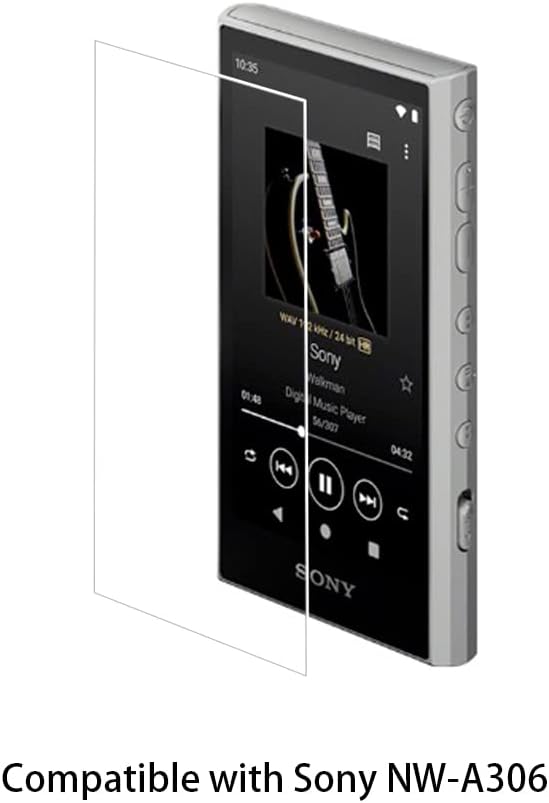 Zshion Screen Protector Compatible with Sony NW-A306,9H Hardness Tempered Glass Film with Anti-Fingerprint Bubble-Free [2 Pack]