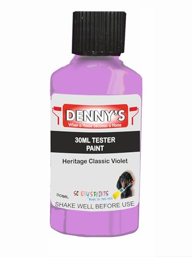Premium Interior Wall & Furniture Chalk Paint – Heritage Classic Violet – Rich Matt Finish, Durable & Washable, Low Odour, Ideal for Living Rooms, Bedrooms & Hallways (30ML Tester Bottle)