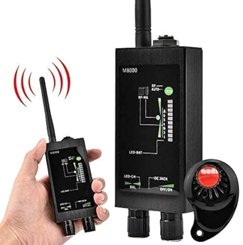 tengertang Bug Detector Anti Spy RF Signal Detector Anti-Recording Anti-Peeping and Anti-Tracking Strong Magnetic Detector for Detecting Hidden GPS trackers, Black