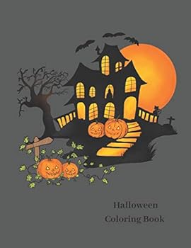 Paperback Halloween Coloring Book: Notebook/ Diary/ Journal/ Halloween Coloring Pages for Kids - Size 8.5x11 in - 40 pages Book