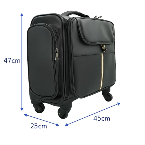 Image of Coslifestore Makeup Vanity Trolley -Premium Black Nylon Travel Organizer
