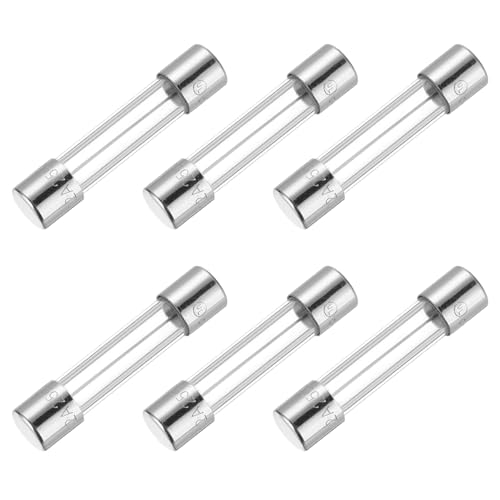 Image of sourcing map 12A 250V 6x30mm Time Delay Glass Fuse UL Listed Slow Blow Fuse for Home Appliances(Pack of 6)