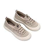 [Taopagii] レディース デッキシューズ 春夏 エスパドリーユ キャンバス メッシュ フラットシューズ 婦人靴 厚底スニーカー レースアップ アウトドアシューズ おしゃれ 靴紐 軽便 歩きやすい 防滑 ソフト ママシューズ