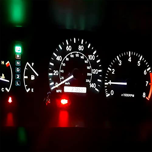 Auxlight White T5 37 74 2721 Pc74 Pc37 Led Bulb, 3030 Chips Super Bright 12 Volt Replacements, Interior Dome Map Dashboard Indicator Instrument Panel Gauge Cluster Lamp Lights (Pack Of 10) #TOP4