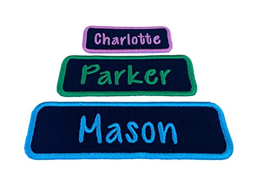 Custom Name Patch Personalized Tag - for Backpacks, Uniforms, Jackets and More - Choose Your Size and Thread Color - Iron On Or Sew On (1 Patch)4