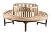 Produktbild Ambientehome Teakholz Gartenbank voller Kreis Baumbank Natur, ca. 220 cm Ø