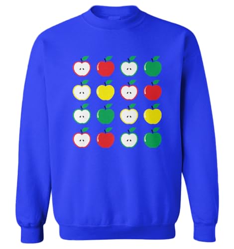 Apples Pattern - Apple Orchard Picking Toddler Fleece Crewneck Sweater