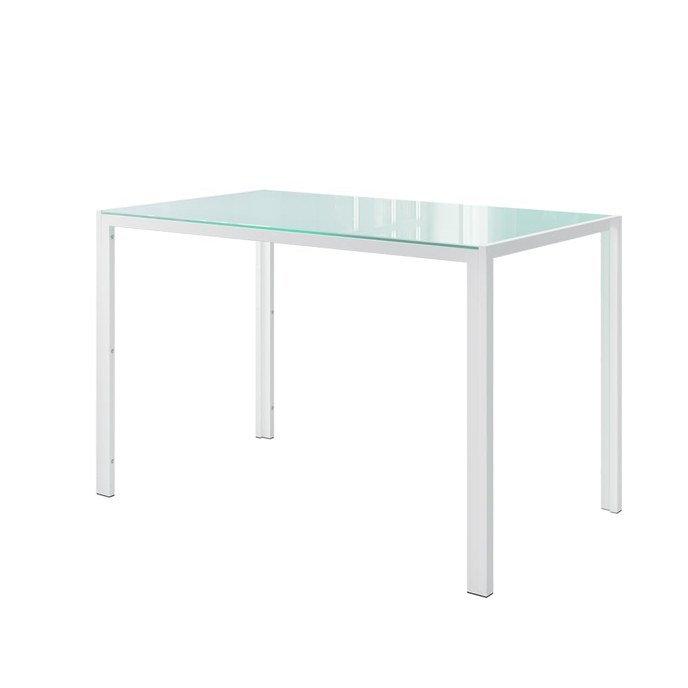 Table de salle à manger blanche 120x70 Vicco pour coin repas cuisine et salon