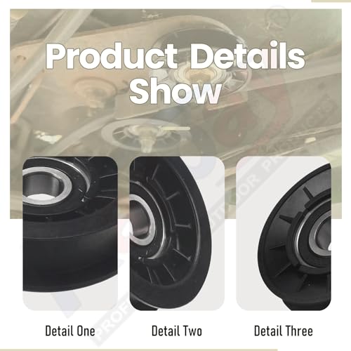 GX20286 GX20287 V-Idler Pulley & Flat Pulley Kit/Drive Belt Idler Kit for J-OHN Deere Mower Decks LA100 LA105 LA110 LA115 LA120, Replaces 1760097, 690409, 690409MA.