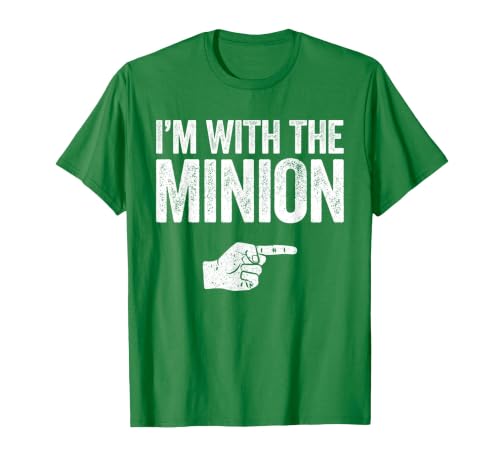 I'm with The Minion Shirt Adult Kids Men Women Costume T-Shirt, Men, Kelly Green, XX-Large
