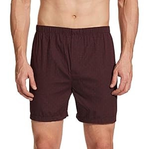 Max Men’s 100% Cotton Boxer Shorts (Pack of 1) (NOOSNAOPBXWNWINE_M_Wine_M)