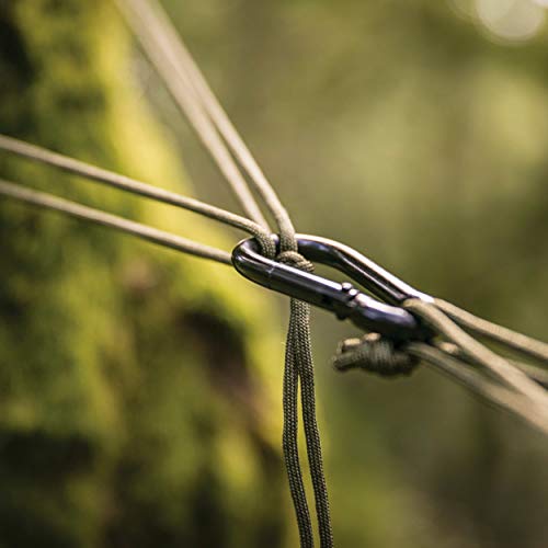 Snugpak Tropical Hammock, Lightweight Parachute Nylon, Includes 2 Steel Carabiners, Supports 400 Pounds #TOP5