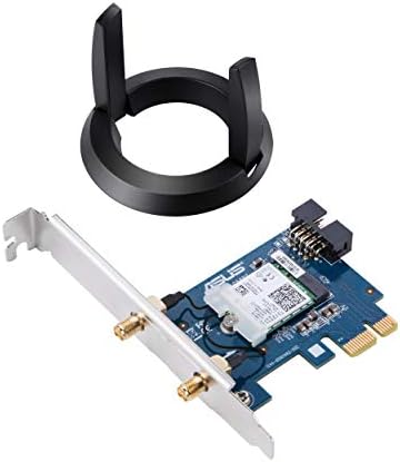 ASUS Dual Band 802.11AC Wireless-AC2100 PCI-e Bluetooth 5 Gigabit WiFi Adapter, 160MHz Support (PCE-AC58BT)