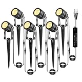 Greenclick Landscape Lighting, 3W 12V Extendable Low Voltage 6 in 1 Landscape Lights with Transforme