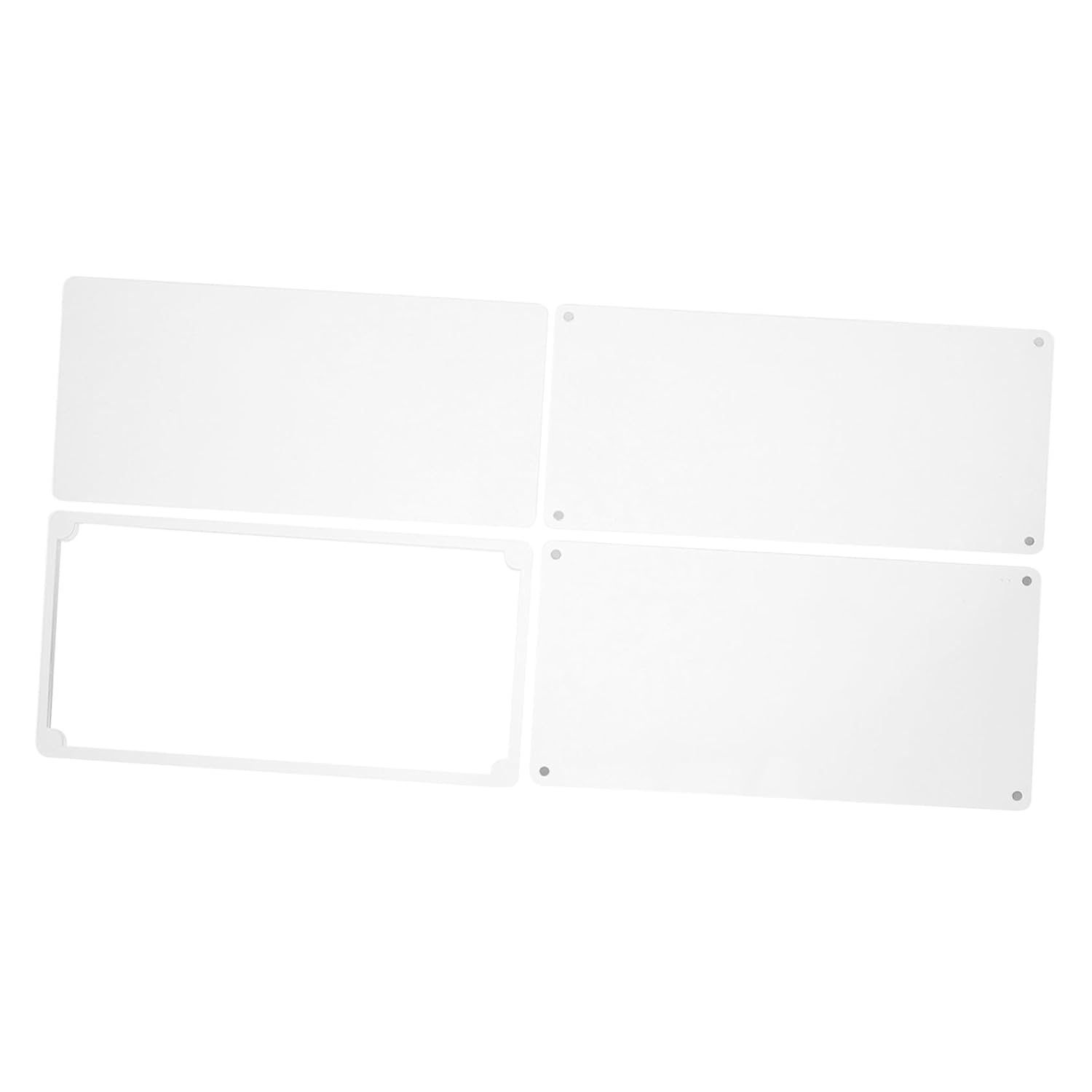 Generic 4 Pcs Clear Acrylic Sheets for DIY Crafting of Blank Panels for Wedding Signs Decorative Boards Custom Projects Transparent Acrylic for Versatile Use