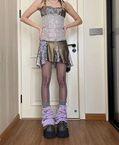 Image of Sahabowi Women Sheer Tights, High Waist Pantyhose, Vintage Control Top Stockings(Patterns Colourful), Pantyhose5