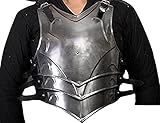 Nauticalmart LARP Medieval Fantasy Costume Steel Armor Full Cuirass Halloween (Breastplate and Back Plate)