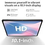 Android 16 Tablet 10.1 inch Tablet with Octa-Core Processor, 20GB RAM 128GB ROM 1 TB Expandable, 1280x800 HD IPS Touch Screen, GPS, 8H Battery, WiFi 6, BT 5.2, Dual Camera (Gray) - Image 5