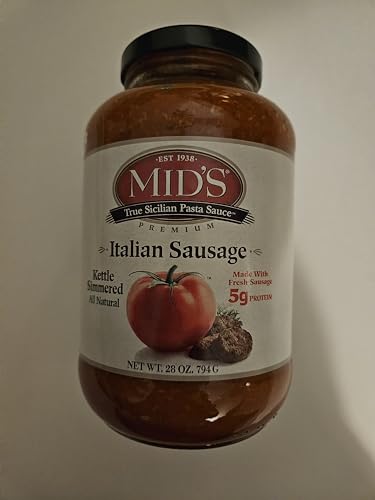 Mid's Mids Italian Sausage Pasta Sauce (Pack of 12) Jars